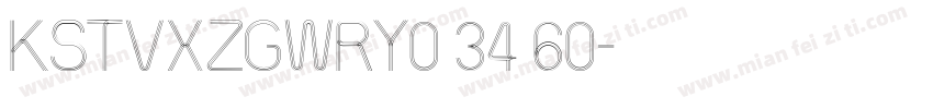 KSTVXZGWRY0 34 60字体转换